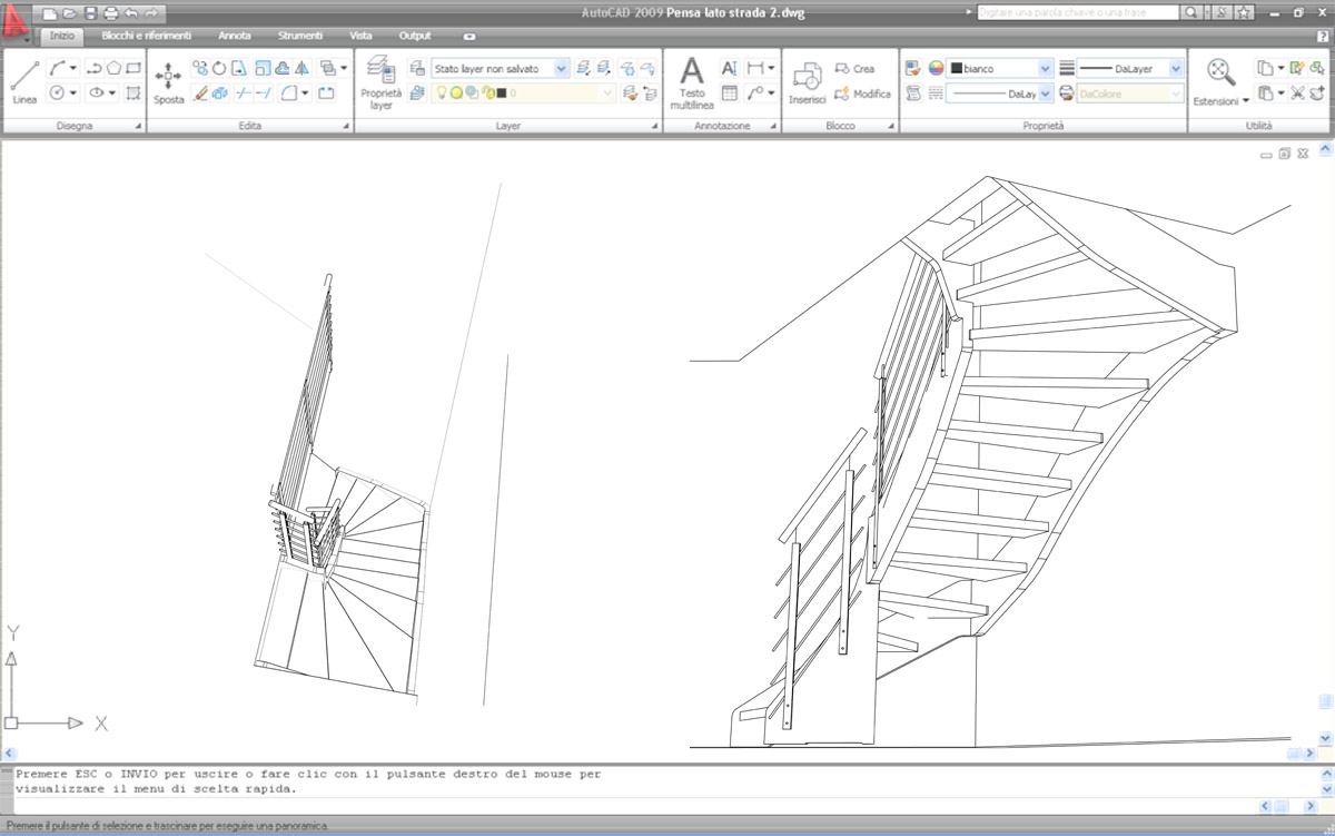 SMS Sutrio progetto scale in legno autoportanti